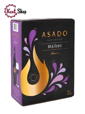 Rượu Vang Bịch Asado Malbec Mendoza 3000ml