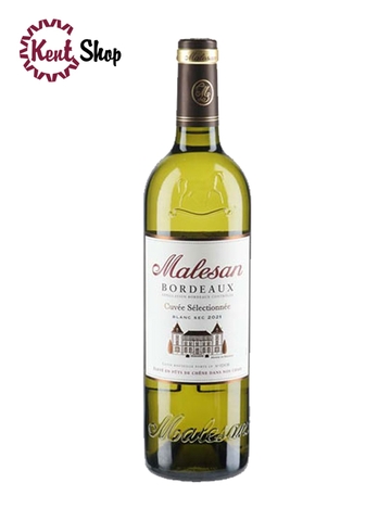 Rượu Vang Pháp Trắng Malesan Bordeaux Blanc Sec