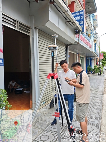 CHUYỂN GIAO CẶP RTK BASE ROVER TẠI ĐIỆN BIÊN