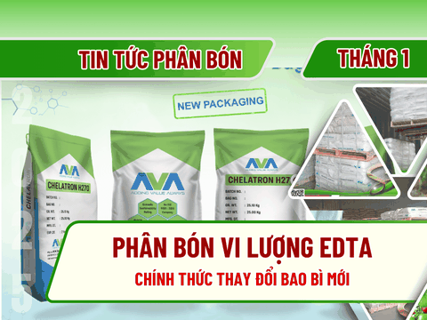 [Thông báo] Phân bón vi lượng EDTA chính thức thay đổi bao bì mới
