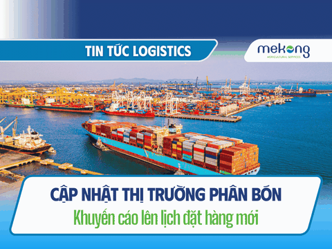 Mekong cập nhật tin tức thị trường phân bón và khuyến cáo lịch đặt hàng mới