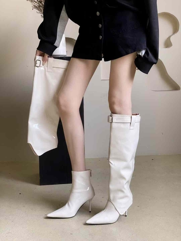 G011 (Bốt) Boots Nữ 2 Trong 1 Cao Cấp (Lắp thành Bốt Cổ Cao, tháo ra thành Bốt Cổ Thấp)