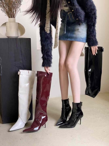 G011 (Bốt) Boots Nữ 2 Trong 1 Cao Cấp (Lắp thành Bốt Cổ Cao, tháo ra thành Bốt Cổ Thấp)