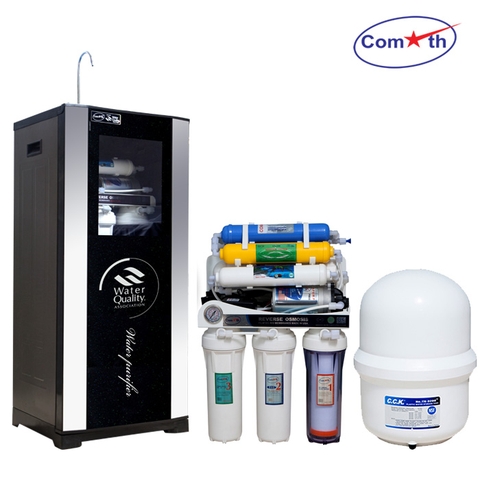 Máy lọc nước RO Comath CM1G-7 có tủ mặt kính đồng hồ áp (7 cấp lọc)
