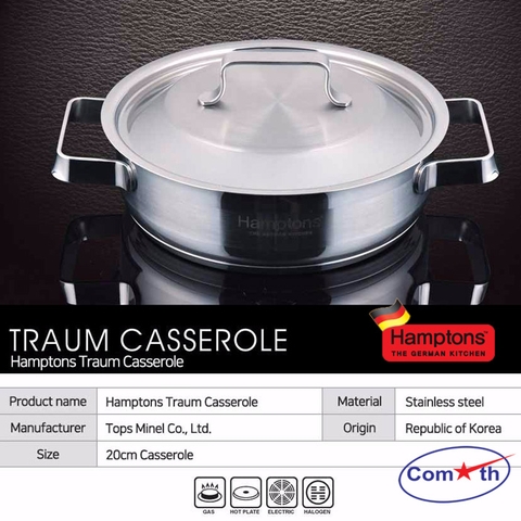 Xoong đáy 3 lớp 20cm Hamptons TRAUM-20c