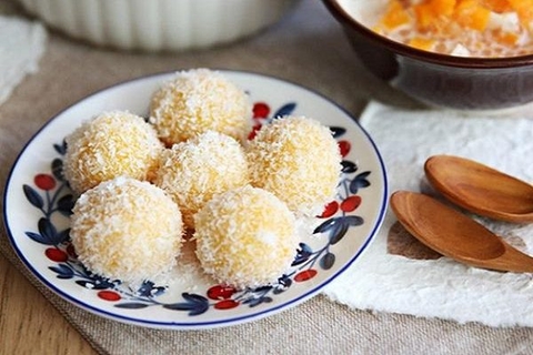 Bánh nếp cốt dừa độc đáo miền quê