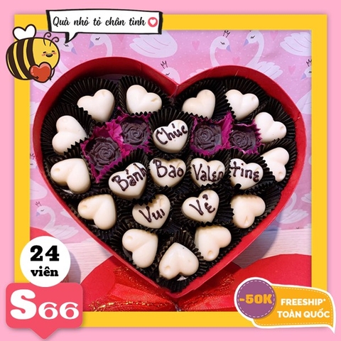 Hộp socola Valentine Hải Dương đẹp và hoa tươi 14/2