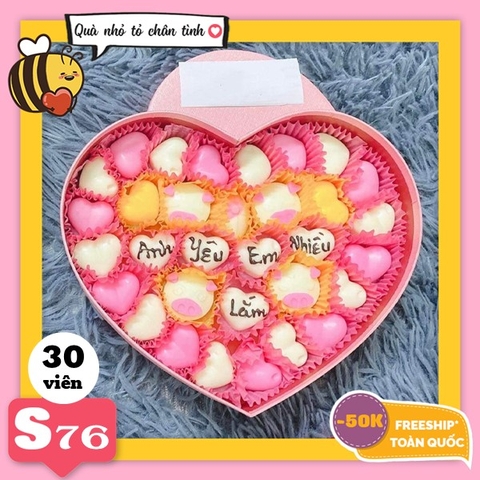 Hộp socola ngày valentine Lạng Sơn tuyệt vời và hoa tươi 14/2