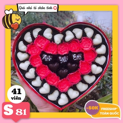Hộp socola valentine Khánh Hòa HOT và hoa tươi 14/2