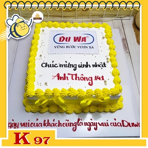 Bánh kem công ty tặng khách hàng K97