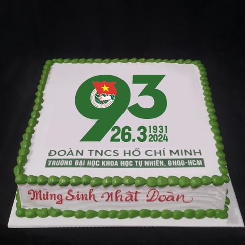 Chào mừng ngày 26/3 bánh vuông
