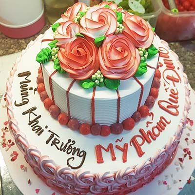 bk1 bánh khai trương 2 tầng