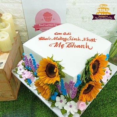 S13 Bánh kem hoa hướng dương