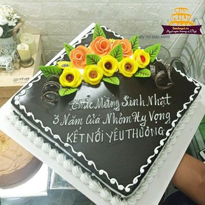 S57 bánh kỷ niệm nhóm [ Chocolate vuông]