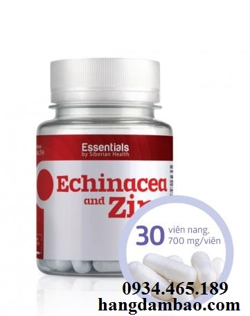 Thực phẩm chức năng viên nang Essentials by Siberian Health Echinacea and Zinc