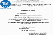 THỦ TỤC XIN CẤP LẠI GIẤY CHỨNG NHẬN ĐỦ ĐIỀU KIỆN HOẠT ĐỘNG KIỂM ĐỊNH KỸ THUẬT AN TOÀN LAO ĐỘNG ĐỐI VỚI TRƯỜNG HỢP GIẤY CHỨNG NHẬN BỊ MẤT, HỎNG