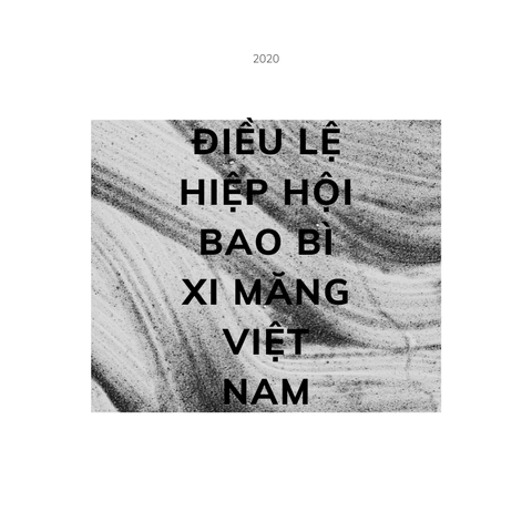 Điều lệ hiệp hội bao bì xi măng Việt Nam
