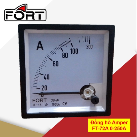 Đồng hồ Ampermeter (0-250/500A) - FT-72A 0-250A Fort