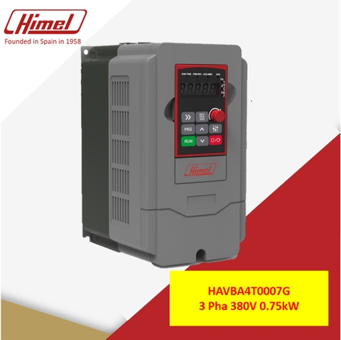 Biến tần Inverter HAVBA4T0007G  3 Pha 380V 0.75kW Himel