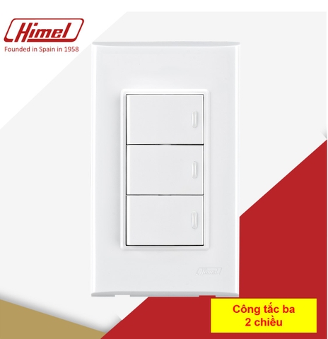 công tắc ba 2 chiều HWDC5P3+HWDC54S2+HWDC5BP Himel