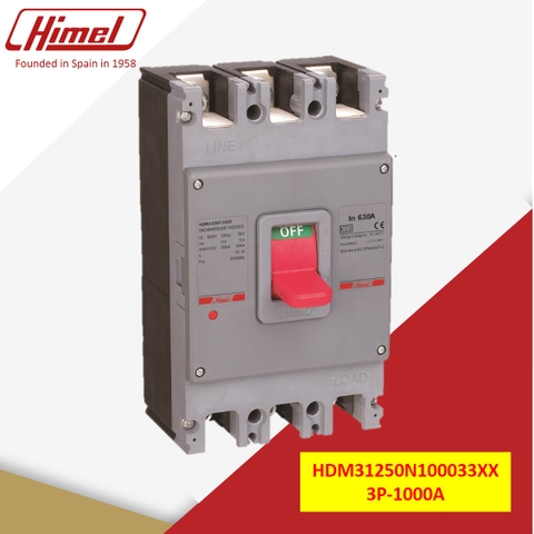 Cầu Dao Tự Động Dạng Khối  MCCB Dòng Cắt Chuẩn 3P, 1000A, 85kA