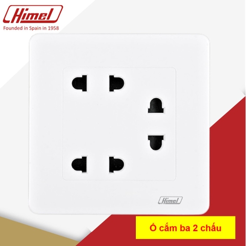 Ổ cắm ba 2 chấu