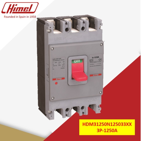 Cầu Dao Tự Động Dạng Khối  MCCB Dòng Cắt Chuẩn 3P, 1250A, 85kA