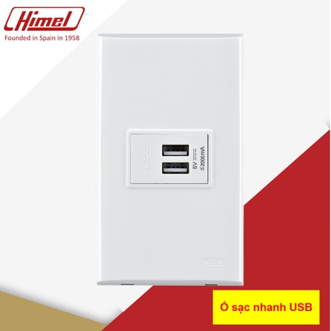 Ổ sạc nhanh USB  HWDC5P1+ HWDC5USB Himel