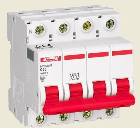 Cầu Dao Tự Động  MCB 4P C 6A 6kA