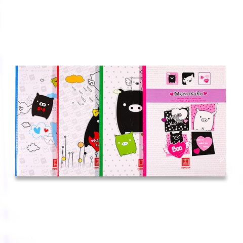 Vở 4 Ly Ngang 200 Trang Hồng Hà Class Monokuro Boo 0390