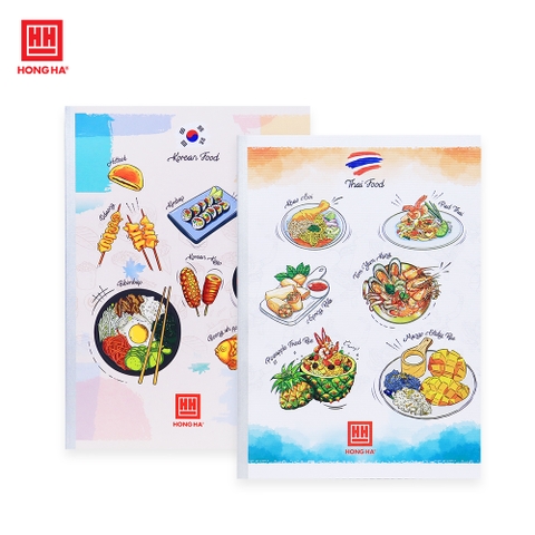 Vở kẻ ngang 200 trang Pupil Traditional Food Hồng Hà - 1106