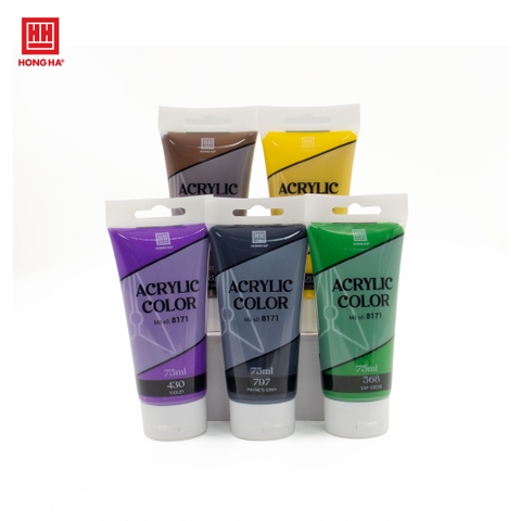 Màu vẽ 75ml Acylic Art Hồng Hà Studio 15 màu