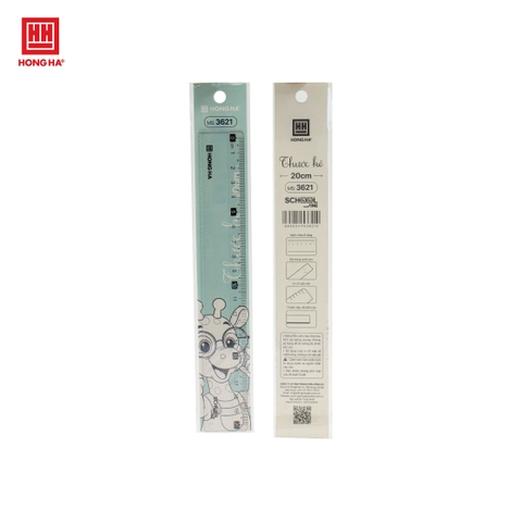 Thước kẻ bạn nhỏ 20cm Hồng Hà - 3621