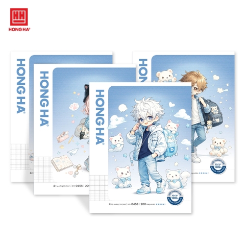 Vở 4 ô ly 200 trang Hồng Hà Class Denim - 0456