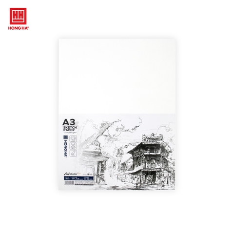 Giấy vẽ A3 Hồng Hà Art Studio 200gsm - 4984