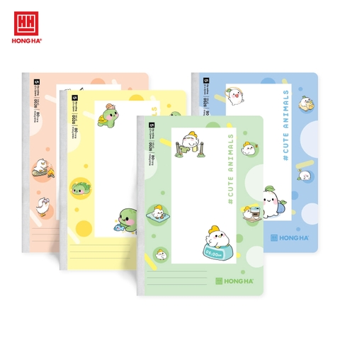 Vở 5 ô ly 80 trang School Cute Animals Hồng Hà - 0526