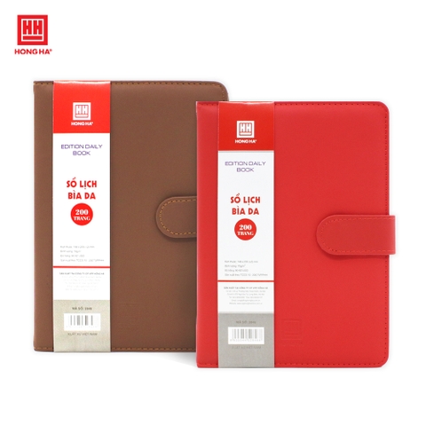 Sổ Lịch Da Edition Daily Book A5 Hồng Hà 200 trang - 2846