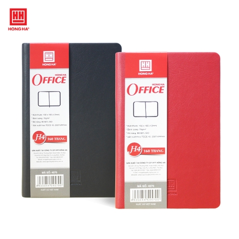 Sổ da 160 trang OFFICE H4 Hồng Hà - 4570