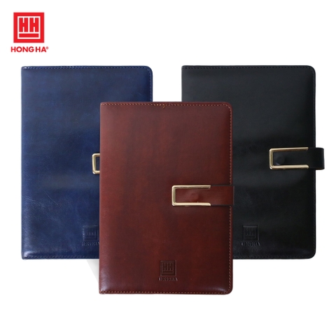 Sổ da A5 Hồng Hà Meeting Book 200 trang - 4628