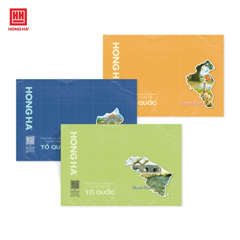 Sổ Gáy Ghim 160 Trang Hồng Hà 34 Tỉnh Thành ĐL: 70/76-78 - 4678