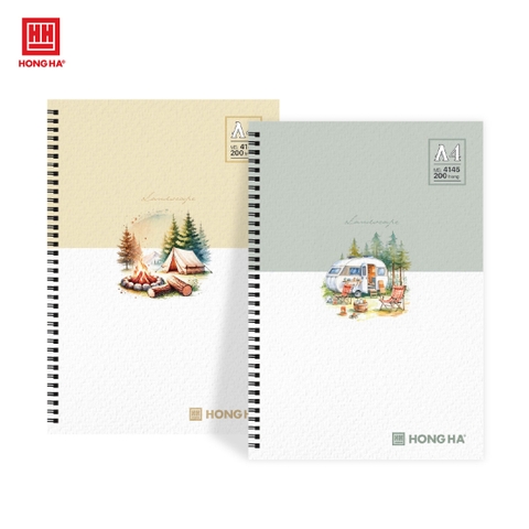 Sổ lò xo 200 trang A4 Hồng Hà Landscape - 4145