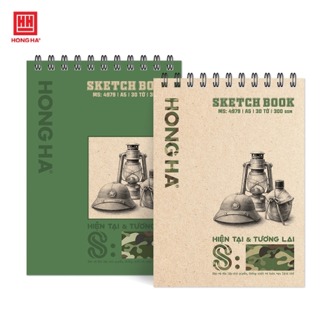 Sổ vẽ lò xo A5 S: Collection Hồng Hà 300gsm 30 Tờ - 4979