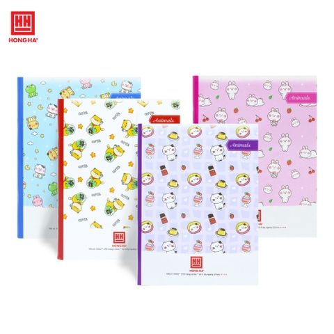Vở 4 ô ly ngang 200 trang Hồng Hà Class Animals  - 0442