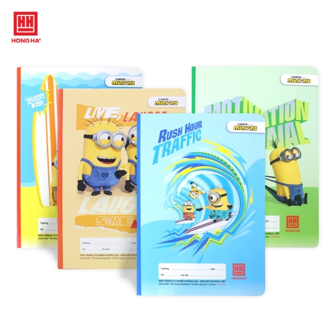 Vở 4 ô ly 80 trang Hồng Hà Minions Fun - 0597