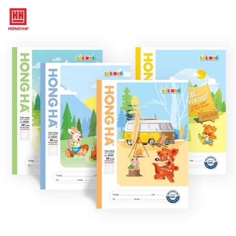 Vở 5 Ô ly 48 trang Hồng Hà School Sóc nhỏ - 0550