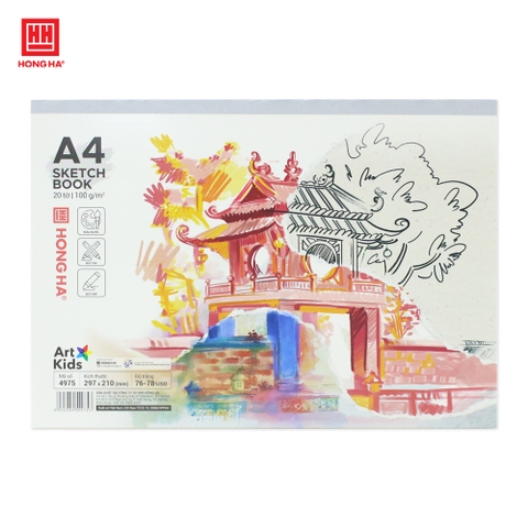 Vở vẽ A4 Art Kids Hồng Hà 100gsm - 4975