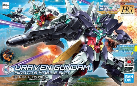 Mô Hình Gundam HG Uraven 1/144 Bandai HGBDRE Build Divers Re: Rise Đồ Chơi Lắp Ráp Anime Nhật