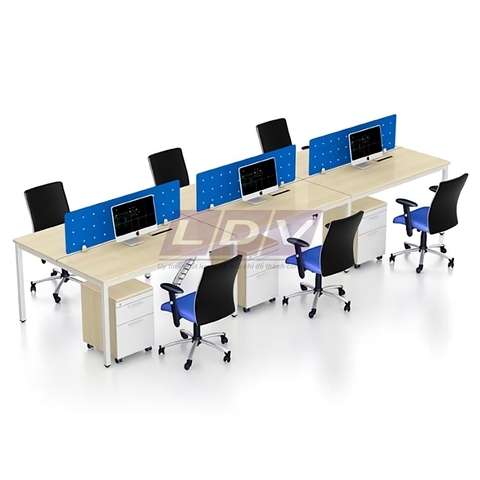 Module bàn làm việc 6 chỗ MD6-LDV-05