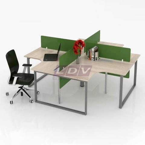 Module bàn làm việc 4 chỗ MD4-LDV-09