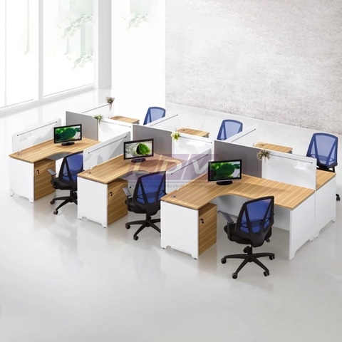 Module bàn làm việc 6 chỗ MD6-LDV-03